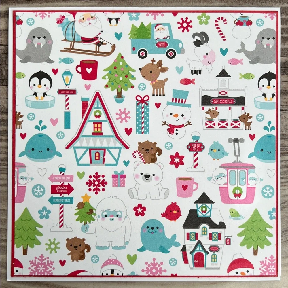 Handmade Christmas and Holiday Cards Set of 10 5.5”x5.5”Includes Envelopes